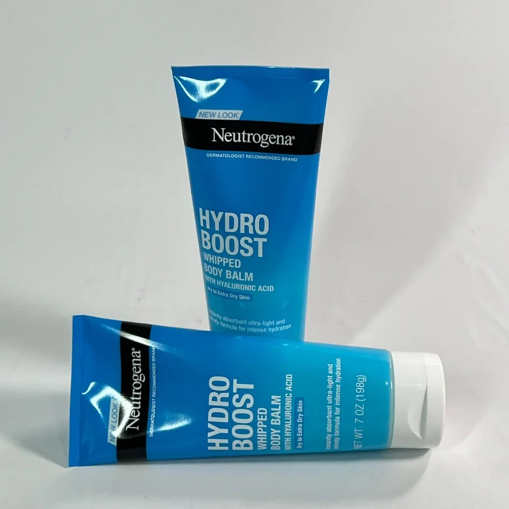 Lot of 2 Neutrogena Hydro Boost Whipped Body Balm 7 oz Hyaluronic Acid Brand New